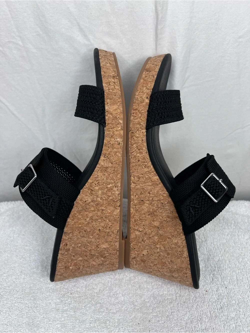 Vivaia Adjustable Strap Round-toe Wedge Sandals Sammy Size 40 (US 9) NEW Summer